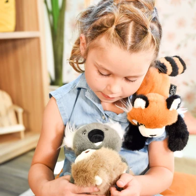 DOUDOU ET COMPAGNIE DOUDOU przytulanka magnetyczna Podcoll Panda ruda Histoire d'Ours 30 cm rudy