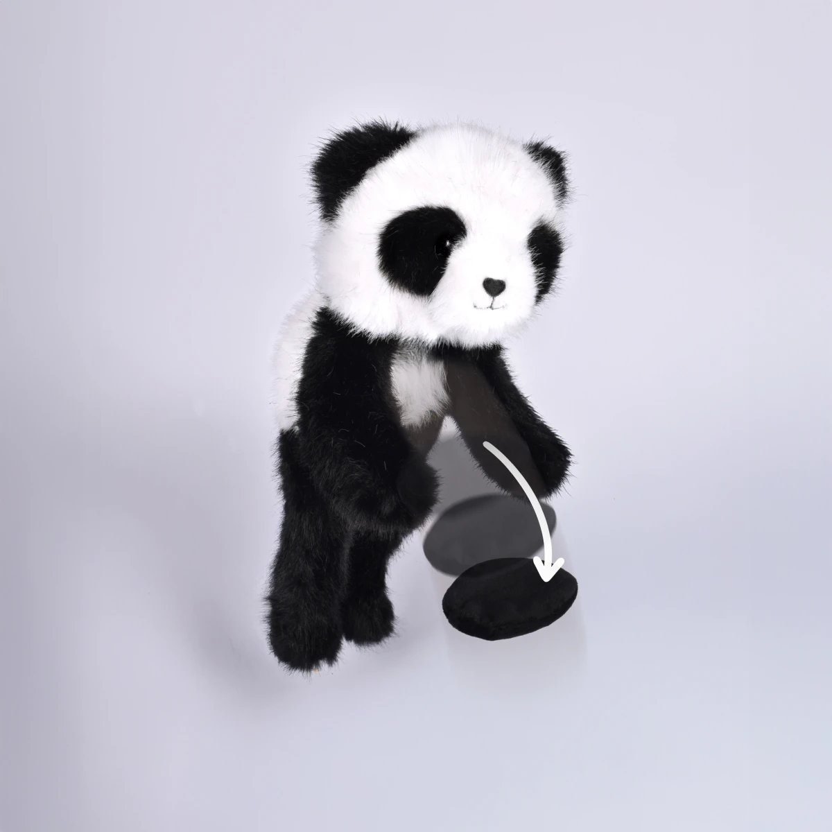 DOUDOU ET COMPAGNIE DOUDOU przytulanka magnetyczna Podcoll Panda Histoire d'Ours 30 cm czarno-biały