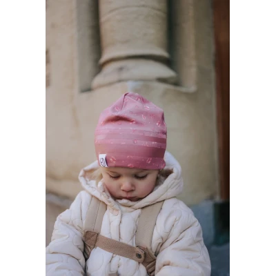 ELODIE DETAILS czapka zimowa Winter Beanie Pink Petit River Rose 0-6 m-cy