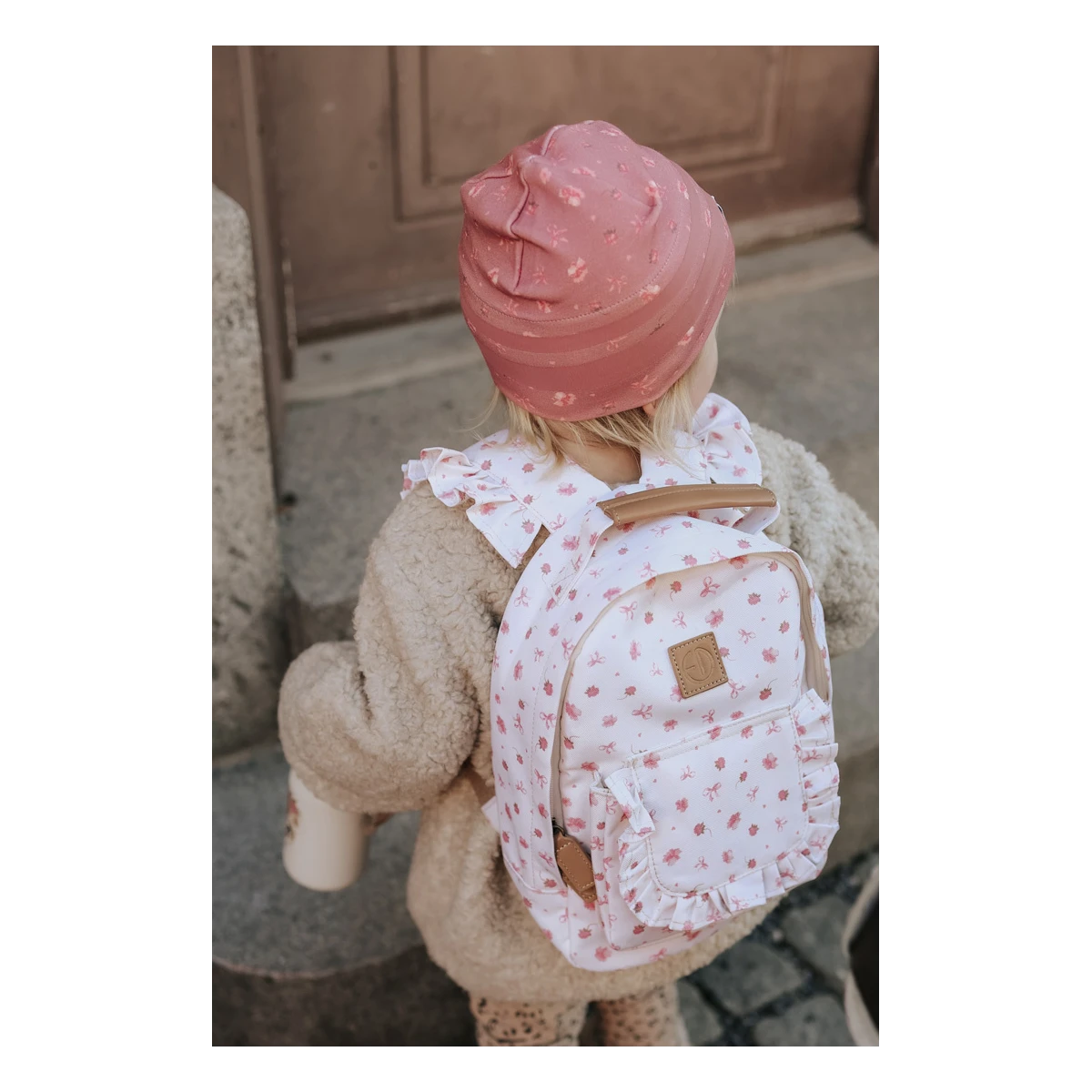 ELODIE DETAILS czapka zimowa Winter Beanie Pink Petit River Rose 0-6 m-cy