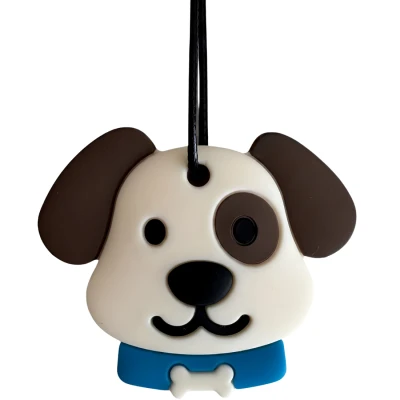 JELLYSTONE DESIGNS Jellystone Gryzak terapeutyczny MEDIUM antystresowy naszyjnik–PUPPY PENDANT BLUE