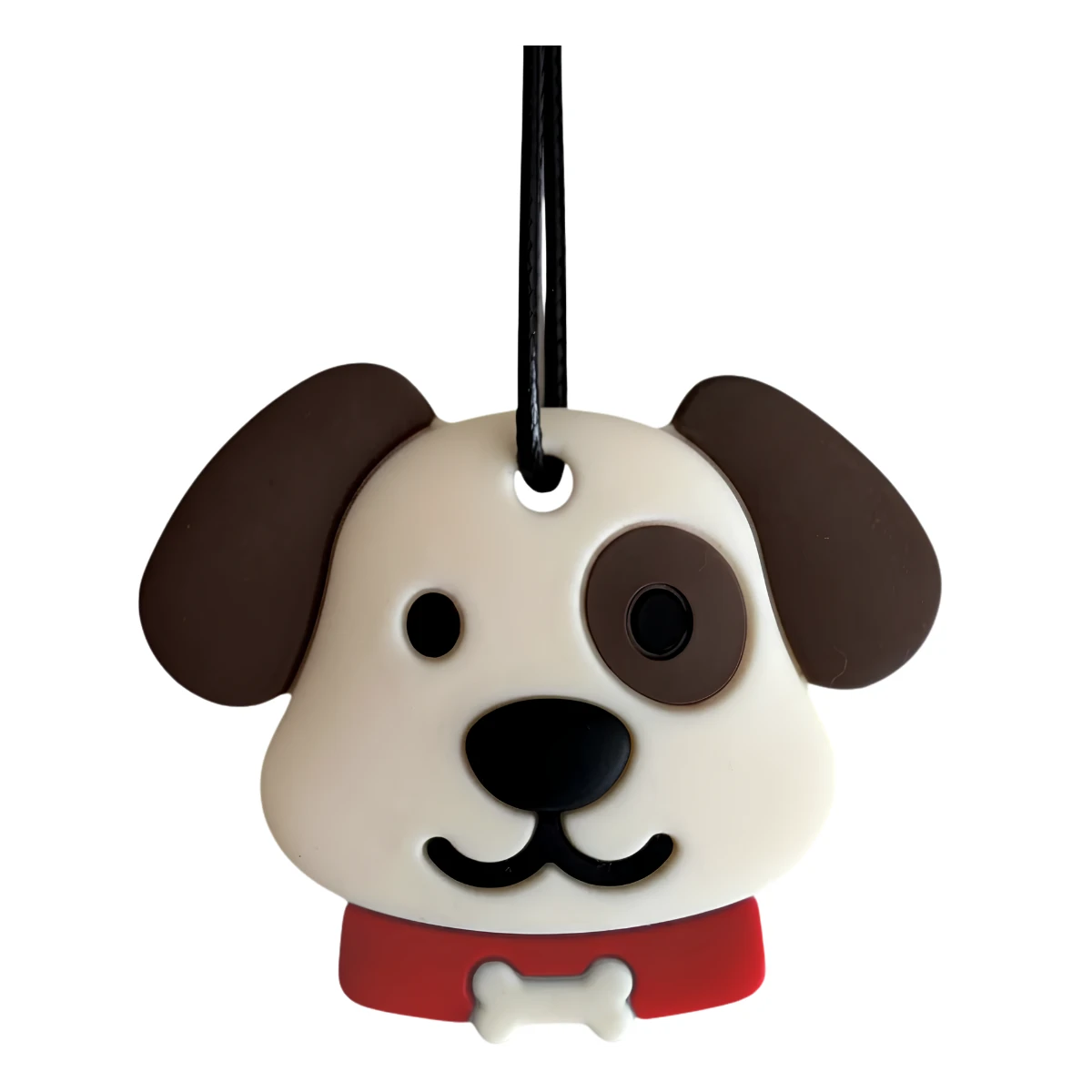 JELLYSTONE DESIGNS Jellystone Gryzak terapeutyczny MEDIUM antystresowy naszyjnik–PUPPY PENDANT RED