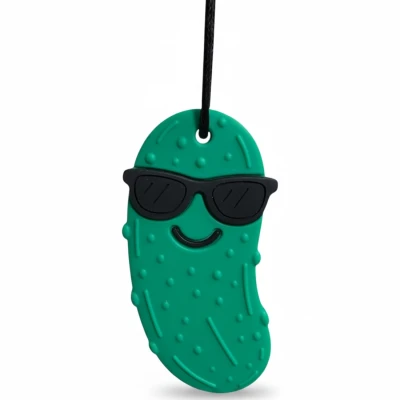 JELLYSTONE DESIGNS Jellystone Gryzak terapeutyczny MEDIUM antystresowy naszyjnik–PICKLE PENDANT