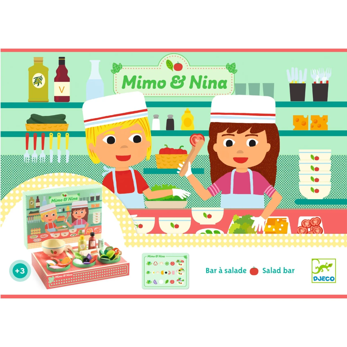 DJECO Odgrywanie ról BAR SAŁATKOWY Mimo & Nina