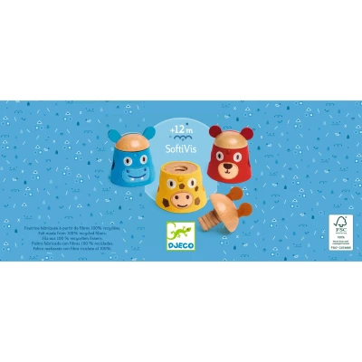 DJECO Śrubki drewno+filc SOFTIVIS