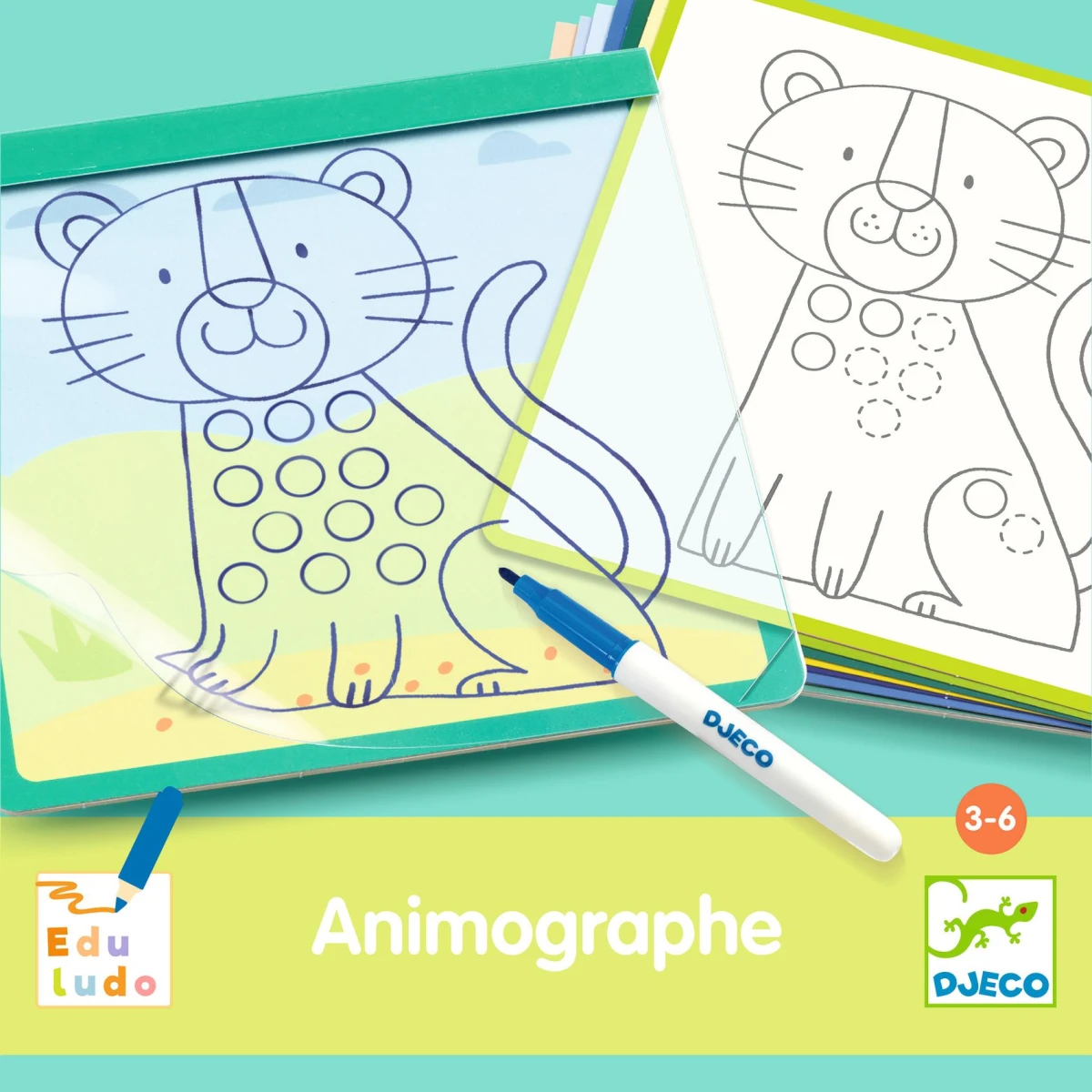 DJECO Eduludo odrysowywanie ANIMOGRAF