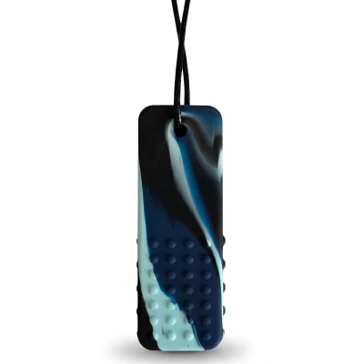 JELLYSTONE DESIGNS Jellystone Gryzak terapeutyczny FIRM antystresowy naszyjnik–BLOCK PENDANT MARINE