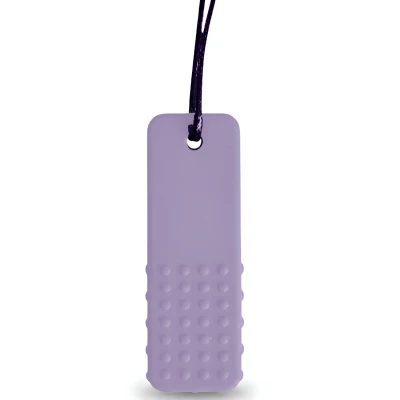 JELLYSTONE DESIGNS Jellystone Gryzak terapeutyczny FIRM antystresowy naszyjnik–BLOCK PENDANT PURPLE