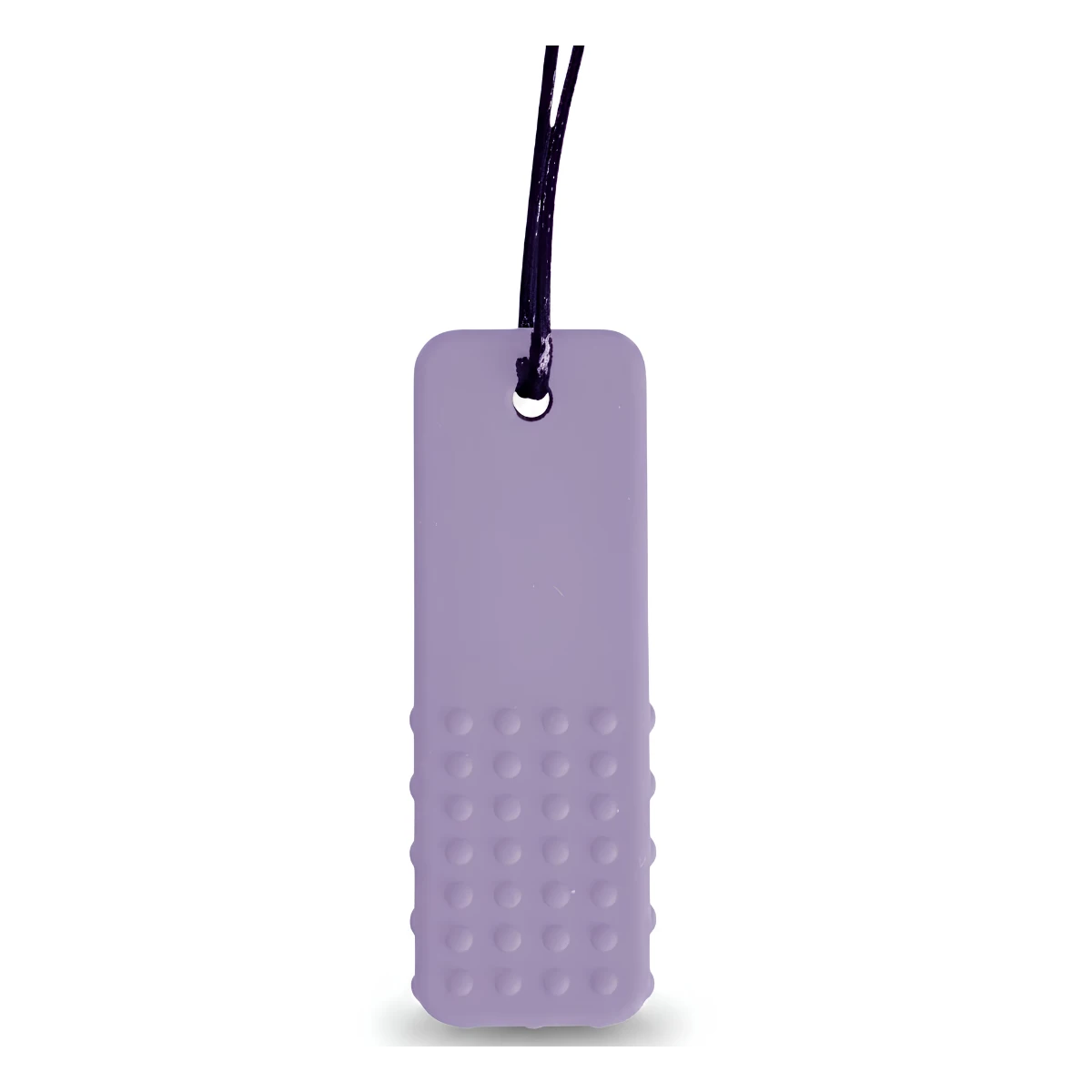 JELLYSTONE DESIGNS Jellystone Gryzak terapeutyczny FIRM antystresowy naszyjnik–BLOCK PENDANT PURPLE