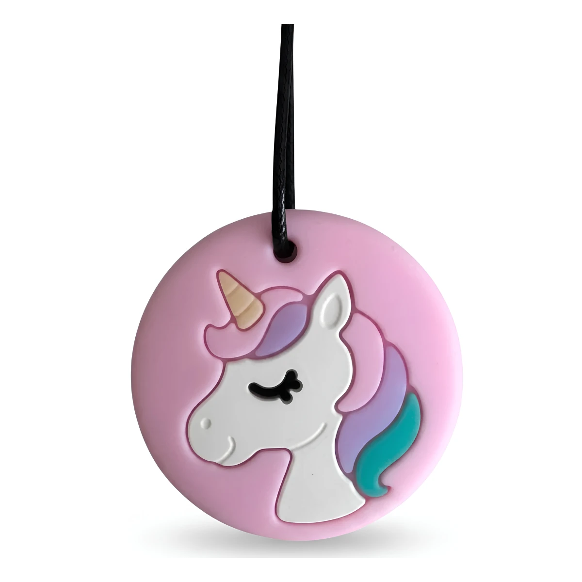 JELLYSTONE DESIGNS Jellystone Gryzak terapeutyczny MEDIUM antystresowy naszyjnik–PENDANT UNICORN PINK