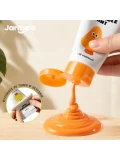 Jarmelo Paints — farby plakatowe dla dzieci nie barwią dłoni 8 kolorów 3 pędzle paleta 3+