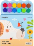 Jarmelo Finger Painting Forest — kreatywna książeczka do malowania palcami motyw leśny 12 gąbek