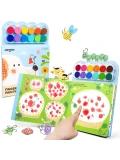 Jarmelo Finger Painting Forest — kreatywna książeczka do malowania palcami motyw leśny 12 gąbek