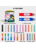 Jarmelo Rainbow Wow Kreda chodnikowa Jumbo 24 kol. w tym brokat 2 uchwyty zmywalna 3+