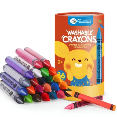 Jarmelo Crayons kredki świecowe dla dzieci zmywalne 36 kolorów 2 lata+