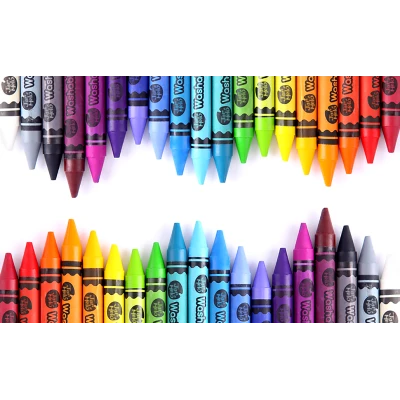 Jarmelo Crayons kredki świecowe dla dzieci zmywalne 36 kolorów 2 lata+