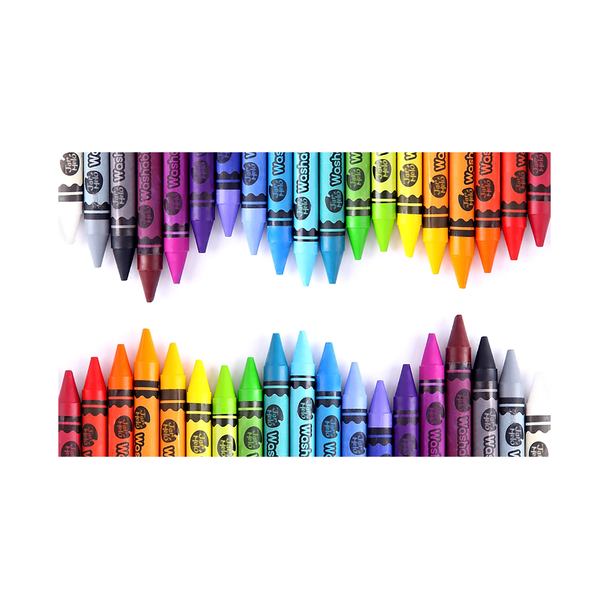Jarmelo Crayons kredki świecowe dla dzieci zmywalne 36 kolorów 2 lata+