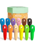 Jarmelo Key Crayons kredki klucze jumbo z wosku pszczelego ze sznurkiem do nawlekania 12 kolorów
