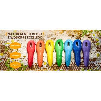 Jarmelo Key Crayons kredki klucze jumbo z wosku pszczelego ze sznurkiem do nawlekania 12 kolorów