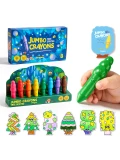 Jarmelo Leśne duszki Jumbo Crayons — wzmocnione grube kredki z wosku pszczelego 8 kolorów 1+