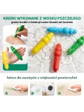 Jarmelo Leśne duszki Jumbo Crayons — wzmocnione grube kredki z wosku pszczelego 16 kolorów 1+