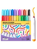 Jarmelo Wash Power Marker — grube zmywalne flamastry dla dzieci 24 kolory 3+