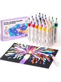 Jarmelo Layered Markers — ergonomiczne flamastry z efektem warstwowym cienka końcówka 24 kolory 3+
