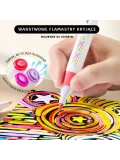 Jarmelo Layered Markers — ergonomiczne flamastry z efektem warstwowym cienka końcówka 24 kolory 3+
