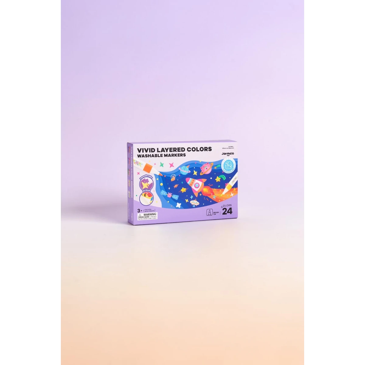Jarmelo Layered Markers — ergonomiczne flamastry z efektem warstwowym cienka końcówka 24 kolory 3+