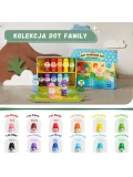 Jarmelo Dot Family — markery stempelkowe bingo dla dzieci łatwy chwyt zmywalne 12 kolorów 3+