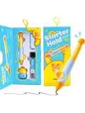 Jarmelo Ołówek Automatyczny WOW Grip 2mm Niebieski – ergonomiczny uchwyt temperówka wkłady grafitowe 12 szt. HB gumka etui