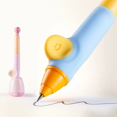 Jarmelo Ołówek Automatyczny WOW Grip 2mm Różowy – ergonomiczny uchwyt temperówka wkłady grafitowe 12 szt. HB gumka etui
