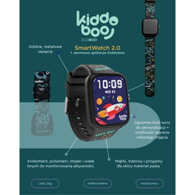 Kiddoboo Smartwatch 2.0 Black 6+