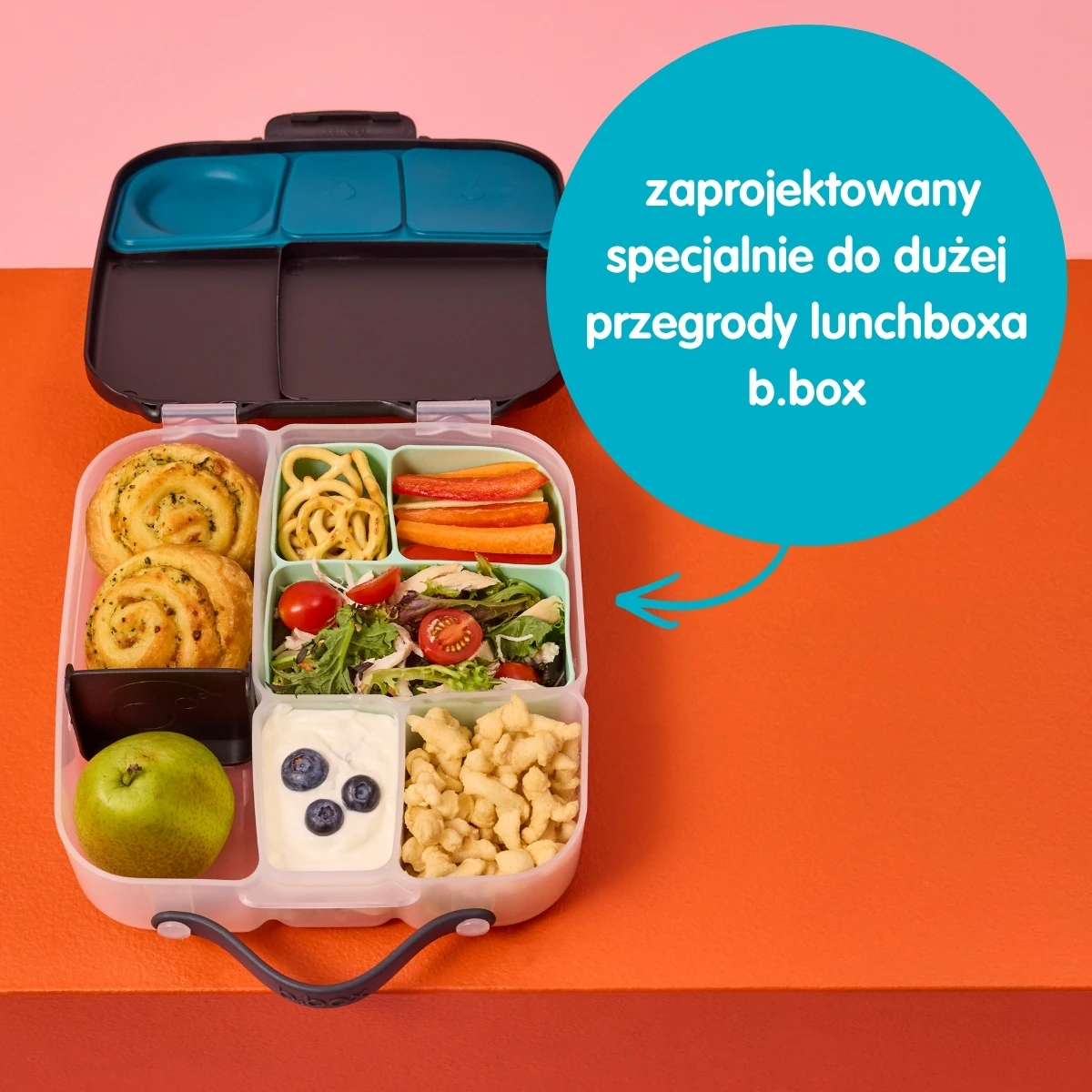 B.BOX Silikonowy wkład do lunchboxa z dodatkowymi przegródkami Forest