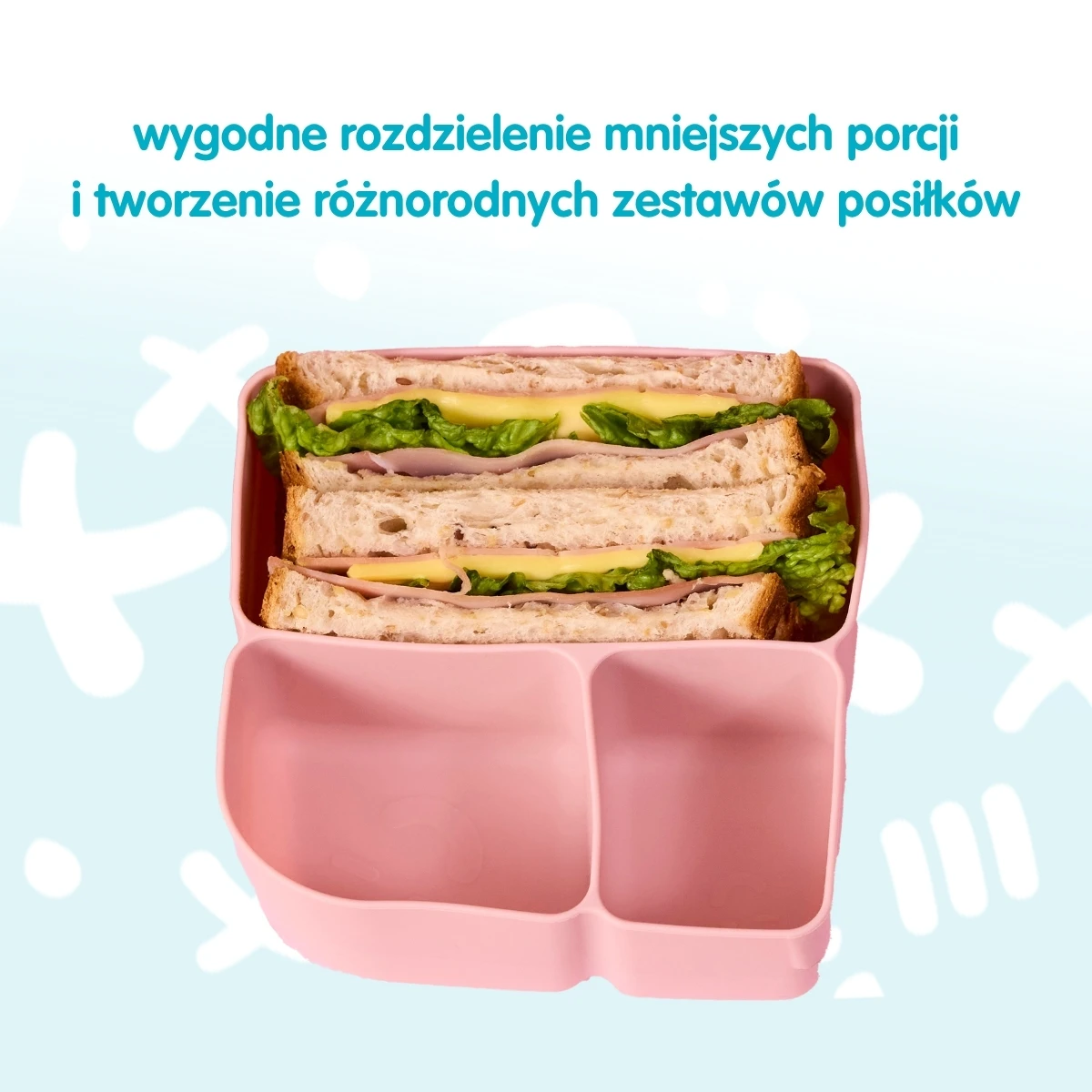 B.BOX Silikonowy wkład do lunchboxa z dodatkowymi przegródkami Forest