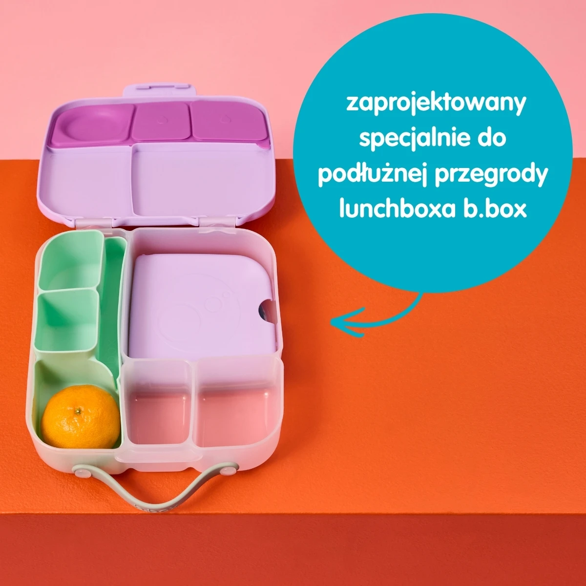 B.BOX Silikonowy wkład do lunchboxa z przegrodą na sztućce Ocean