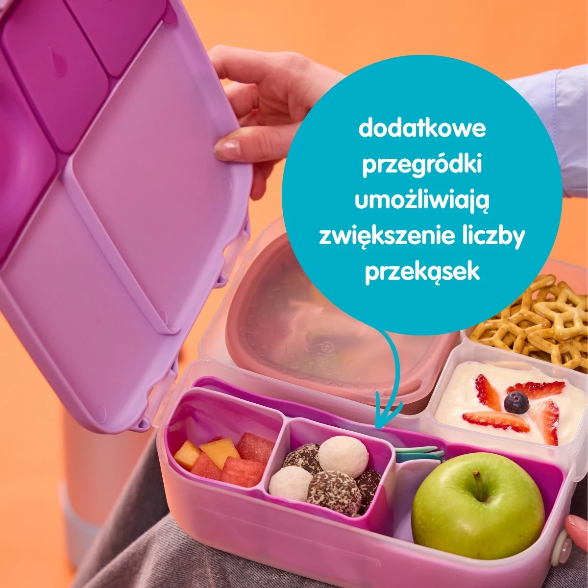 B.BOX Silikonowy wkład do lunchboxa z przegrodą na sztućce Ocean