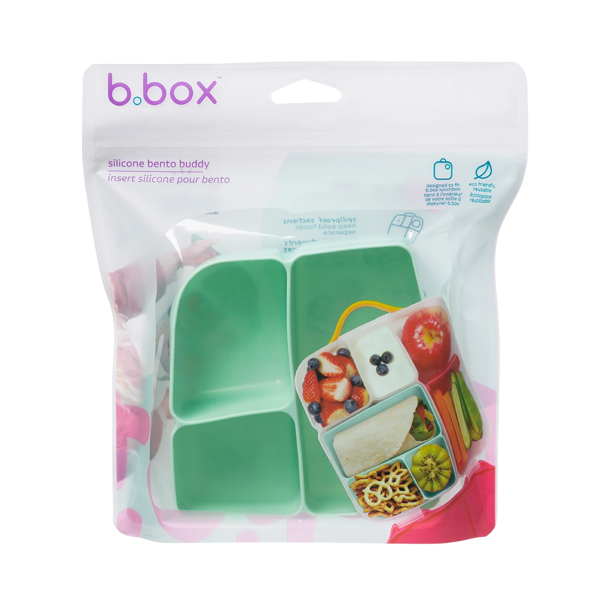 B.BOX Silikonowy wkład do lunchboxa z dodatkowymi przegródkami Forest