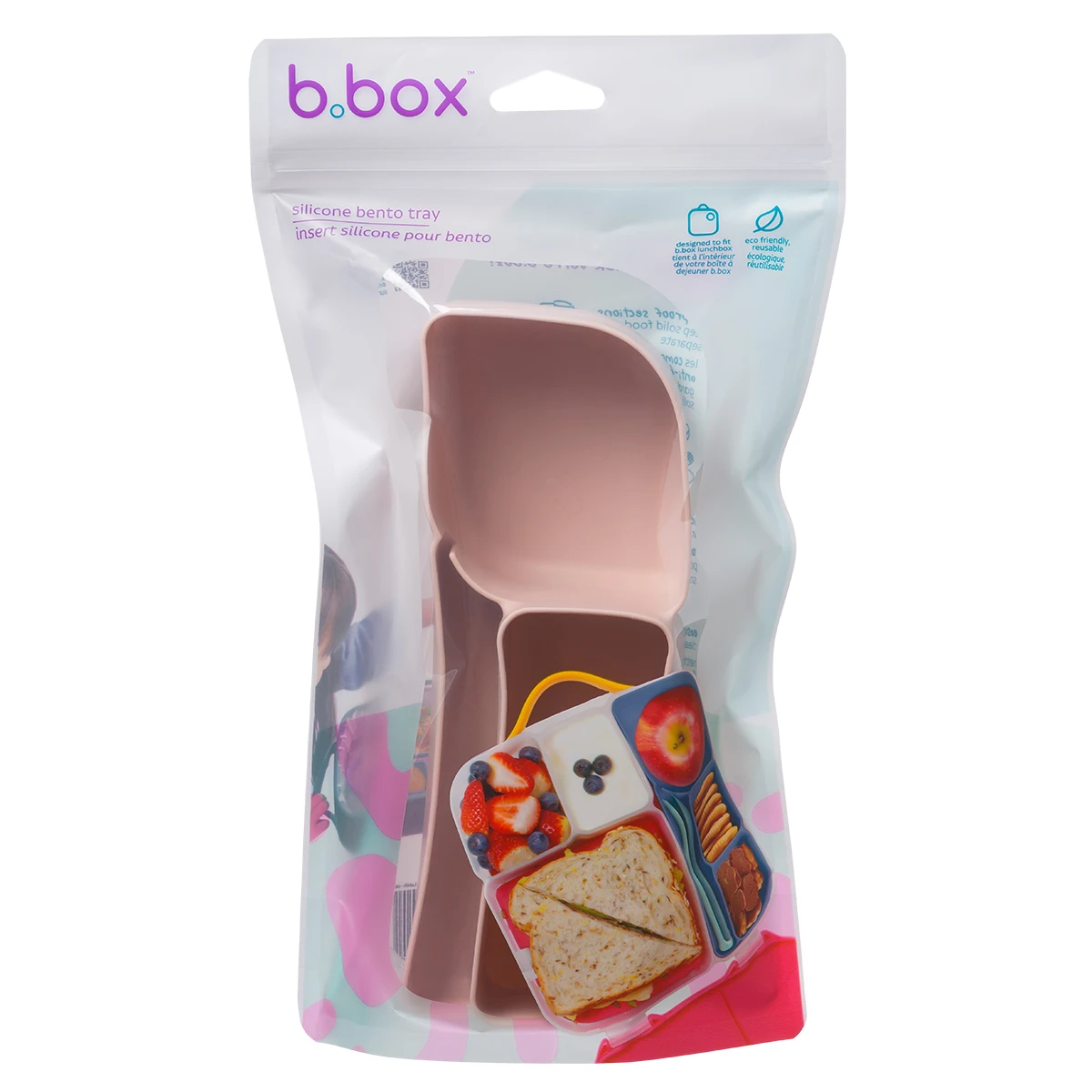 B.BOX Silikonowy wkład do lunchboxa z przegrodą na sztućce Berry