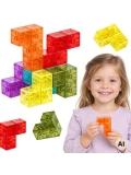 Woopie Klocki magnetyczne Tetris 3D układanka konstrukcyjna