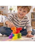 Woopie Klocki magnetyczne Tetris 3D układanka konstrukcyjna