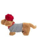 TEDDY HERMANN Maskotka Jamnik Claude 26 cm z czapeczką