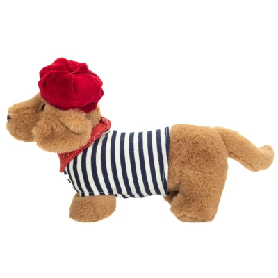 TEDDY HERMANN Maskotka Jamnik Claude 26 cm z czapeczką