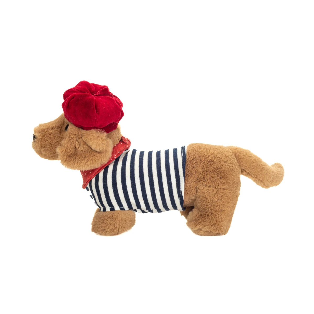 TEDDY HERMANN Maskotka Jamnik Claude 26 cm z czapeczką