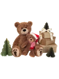 TEDDY HERMANN Świąteczna maskotka Miś w czapce mikołaja 30 cm