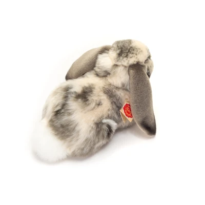 TEDDY HERMANN Królik szaro-biały w cętki siedzący 21 cm maskotka dla dzieci