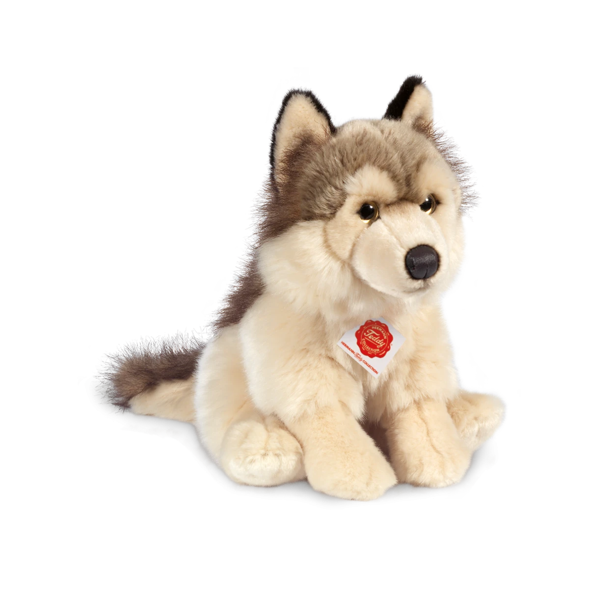 TEDDY HERMANN Maskotka Wilk siedzący 29 cm