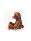 TEDDY HERMANN Maskotka miś pluszowy 38 cm z bandaną w gwiazdki brązowy