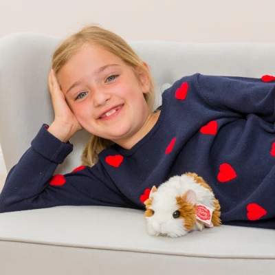 TEDDY HERMANN Świnka morska złoto-biała 18 cm maskotka dla dzieci