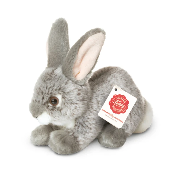 TEDDY HERMANN Królik szary siedzący 18 cm maskotka dla dzieci